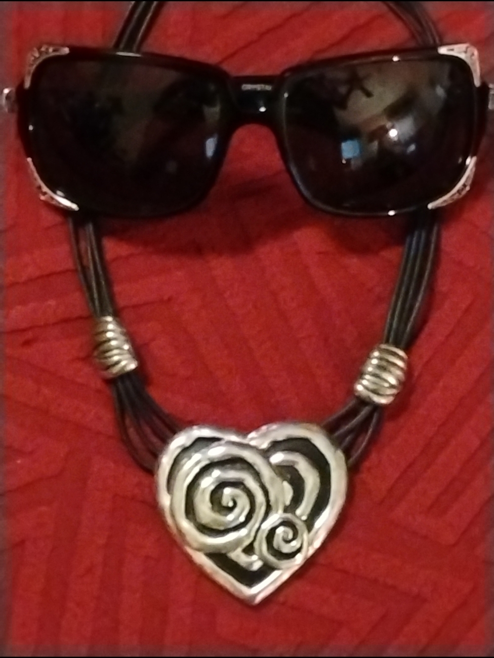 Brighton Black Sunglasses with Silver Accents